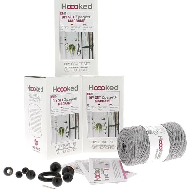 Zpagetti Macramé Plantenhanger Gravel Grey - Afbeelding 2