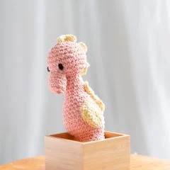 DIY Crochet Kit Seahorse Bubbles Eco Barbante – Lagoon | Haakpakket Amigurumi – Hobbyboxnl