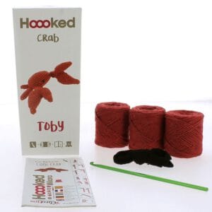 DIY Crochet Kit Cool Crab Toby Eco Barbante – Haakpakket Krab