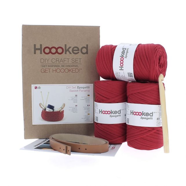 DIY Haakpakket Zpagetti Mand Panama Rood - Afbeelding 2
