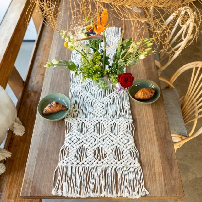 DIY Macramé Pakket Tafelloper Caïro – Almond