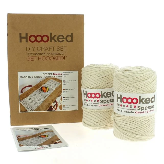 DIY Macramé Pakket Tafelloper Caïro – Almond - Afbeelding 2