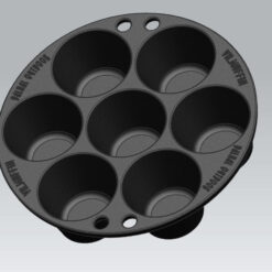 Alternative view of BBQ-accessoire muffinvorm voor 7 stuks