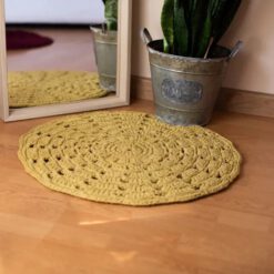 DIY Haakpakket RibbonXL Mandala Vloerkleed Spicy Ocre