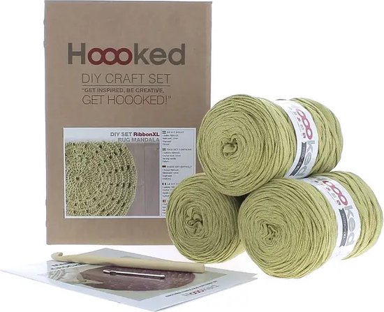 DIY Haakpakket RibbonXL Mandala Vloerkleed Spicy Ocre - Image 2