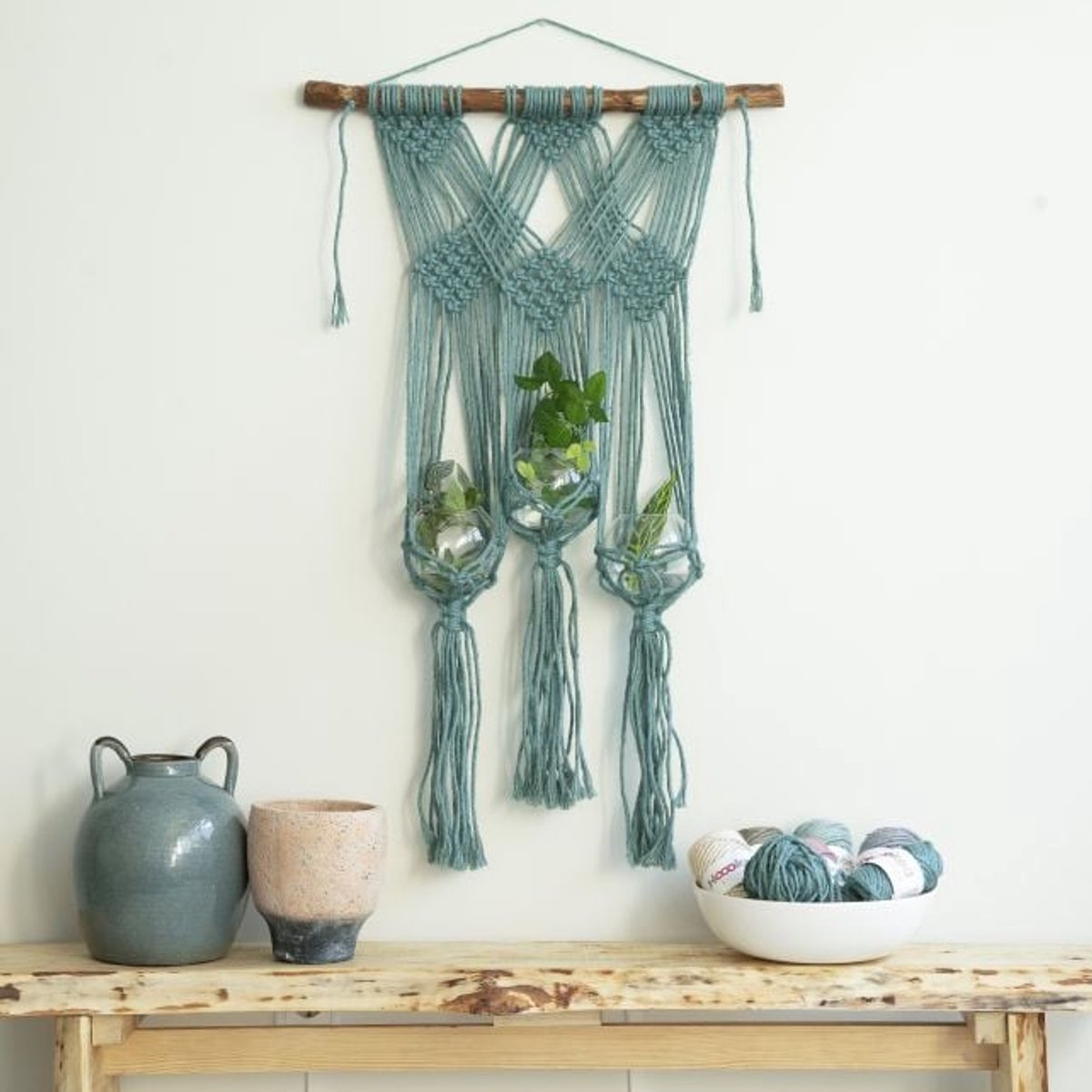 Macramé plantenhanger Tonara van Hoooked